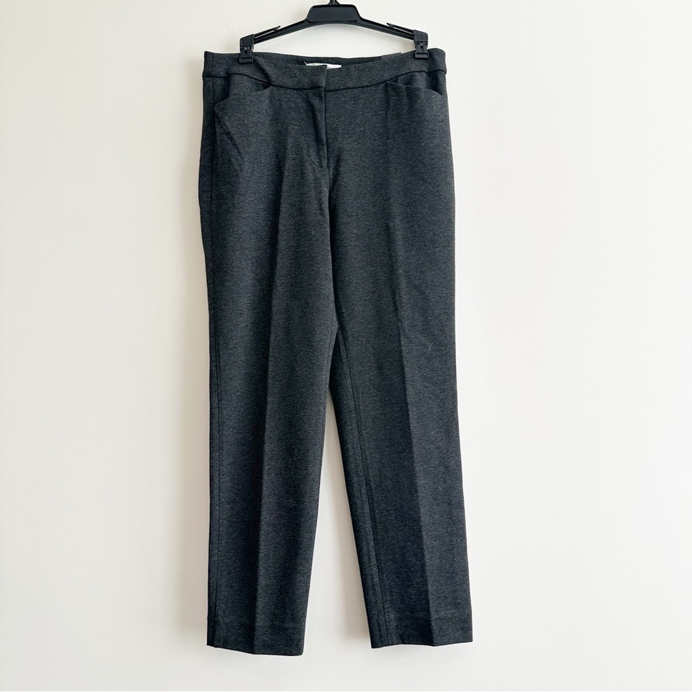 WHBM NWT Charcoal Gray Slim Ankle Trouser Pants